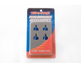 Traxxas Aluminum Ultra Shock Cap (Blue) (4)