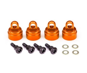 Traxxas Aluminum Ultra Shock Cap (Orange) (4)