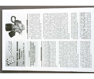 Traxxas Engine Manual, Traxxas