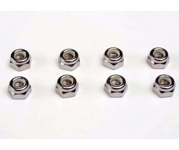 Traxxas Nuts, 5mm nylon locking (8)