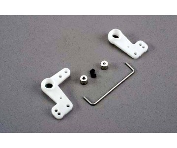 Traxxas Bellcranks (L&R)/ 1.5mm Wire Draglink/ 1.5mm Set Screw Collars (2)