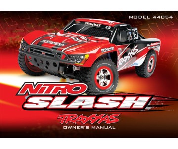 Traxxas Owner's Manual, Nitro Slash