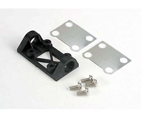 Traxxas Bearing Block, Front (Supports Front Shaft)/Belt Tension Adjustment Shims (Front/ Middle)/ Screws
