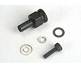 Traxxas Adapter Nut, Clutch/ 3x10mm Cap Screw/Washer/ Split Washer (Not For Use With Ips Crankshafts)