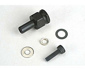 Traxxas Adapter Nut, Clutch/ 3x10mm Cap Screw/Washer/ Split Washer (Not For Use With Ips Crankshafts)