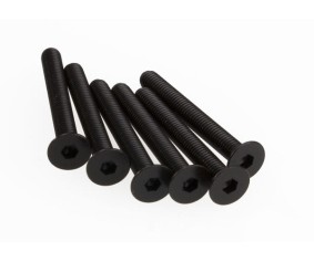 Traxxas Screws, 3x25mm Countersunk Machine (Hex Drive) (6)