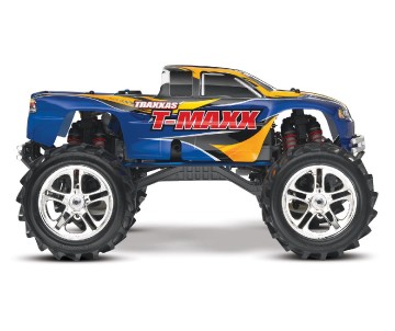 Traxxas T-Maxx Classic 1/10 Scale Nitro Powered 4WD Maxx Monster Truck with TQ 2.4 Ghz Radio System (Blue) Traxxas T-Maxx Classic 1/10 Scale Nitro Powered 4WD Maxx Monster Truck with TQ 2.4 Ghz Radio System (Blue)