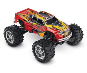 Traxxas T-Maxx Classic 1/10 Scale Nitro Powered 4WD Maxx Monster Truck with TQ 2.4 Ghz Radio System (Red)