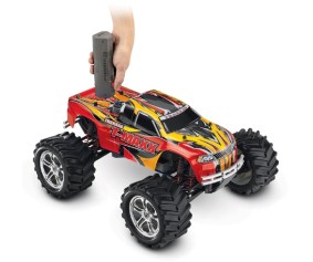 Traxxas T-Maxx Classic 1/10 Scale Nitro Powered 4WD Maxx Monster Truck with TQ 2.4 Ghz Radio System (Red)