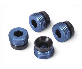 Traxxas Aluminum Caps, Pivot Ball (Blue-Anodized) (4)