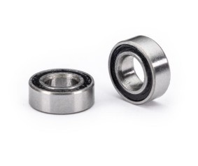 Traxxas Ball bearings, black rubber sealed (3.5x7x2.5mm) (2)