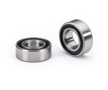 Traxxas Ball bearings, black rubber sealed (3.5x7x2.5mm) (2)