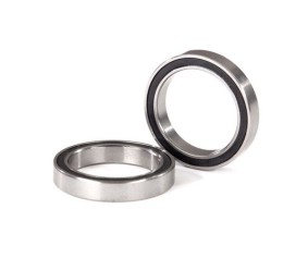 Traxxas Ball bearings, black rubber sealed (17x23x4mm) (2)