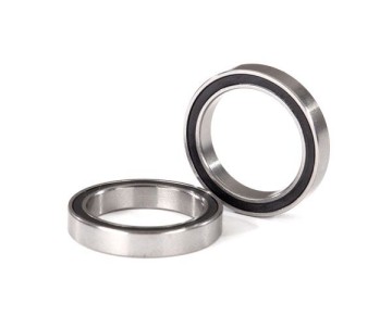 Traxxas Ball bearings, black rubber sealed (17x23x4mm) (2)