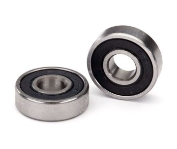 Traxxas Ball bearing, black rubber sealed (6x16x5mm) (2)