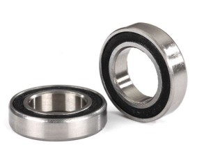 Traxxas Ball bearings, black rubber sealed (12x21x5mm) (2)