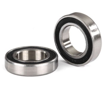 Traxxas Ball bearings, black rubber sealed (12x21x5mm) (2)
