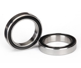 Traxxas Ball bearing, Black rubber sealed (15x21x4mm) (2)
