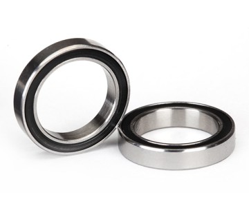 Traxxas Ball bearing, Black rubber sealed (15x21x4mm) (2)