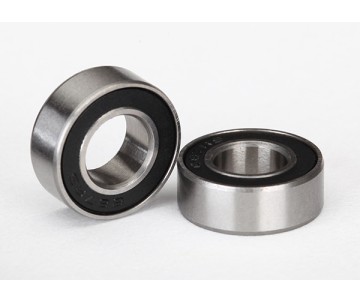 Traxxas Ball bearing, Black rubber sealed (7x14x5mm) (2)