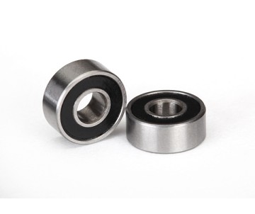 Traxxas Ball bearing, Black rubber sealed (4x10x4mm) (2)
