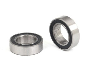 Traxxas Ball Bearings, Black Rubber Sealed (6x10x3mm) (2)
