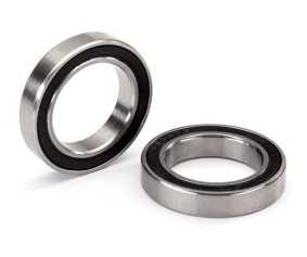 Traxxas Ball bearing, black rubber sealed, stainless (17x26x5) (2)