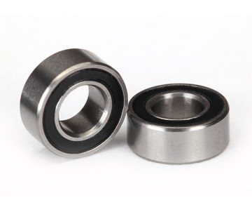 Traxxas Ball Bearing, Black Rubber Sealed (5x10x4mm) (2)