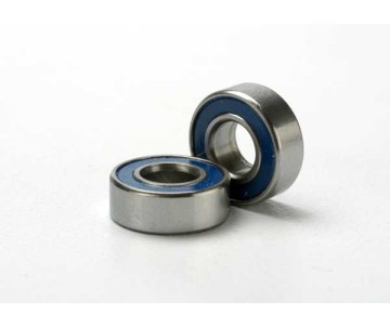 Traxxas Ball Bearing, Blue Rubber Sealed (5x11x4mm) (2)