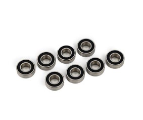 Traxxas Ball bearing, black rubber sealed, stainless (5x11x4mm) (8)