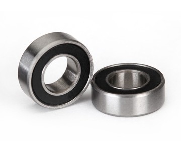 Traxxas Ball Bearing, Black Rubber Sealed (6x12x4mm) (2)