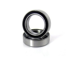 Traxxas Ball bearings, black rubber sealed (10x15x4mm) (2)