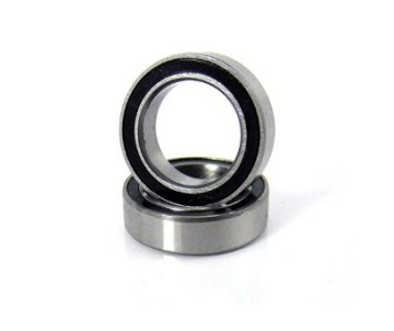 Traxxas Ball bearings, black rubber sealed (10x15x4mm) (2)