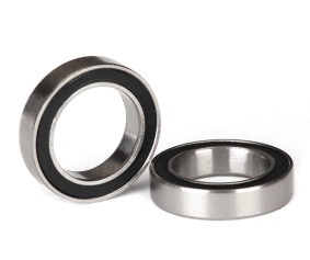 Traxxas Ball Bearings, Black Rubber Sealed (12x18x4mm) (2)
