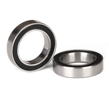 Traxxas Ball Bearings, Black Rubber Sealed (12x18x4mm) (2)