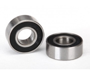 Traxxas Ball Bearings, Black Rubber Sealed (6x13x5mm) (2)