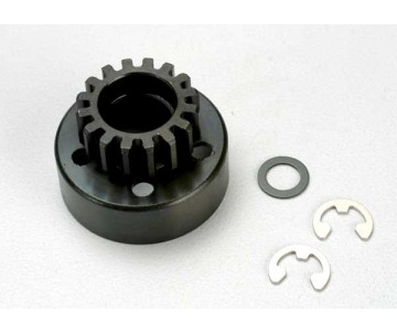 Traxxas, Clutch bell (15-tooth)/5x8x0.5mm fiber washer (2)/ 5mm e-clip (requires 5x11x4mm ball bearings part #4611)