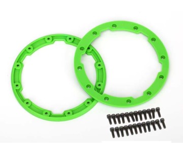 Traxxas Beadlock Style Sidewall Protector w/Hardware (Green) (2)