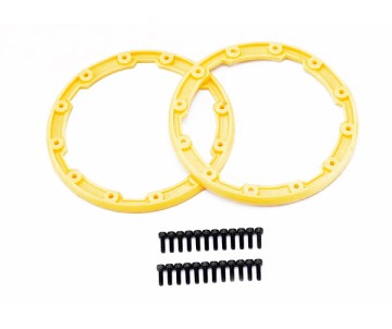 Traxxas Beadlock Style Sidewall Protector w/Hardware (Yellow) (2)
