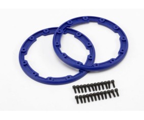 Traxxas Beadlock Style Sidewall Protector w/Hardware (Blue) (2)