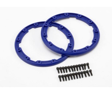 Traxxas Beadlock Style Sidewall Protector w/Hardware (Blue) (2)