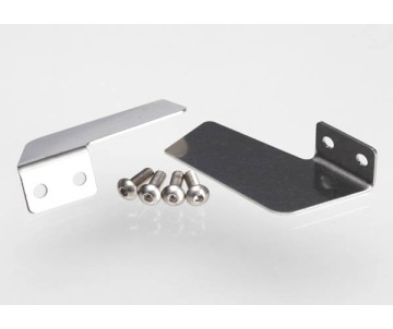 Traxxas Turn fins, left & right/ 4x12mm BCS (stainless) (4) 