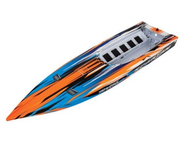 Traxxas Hull, Spartan, orange graphics (fully assembled)