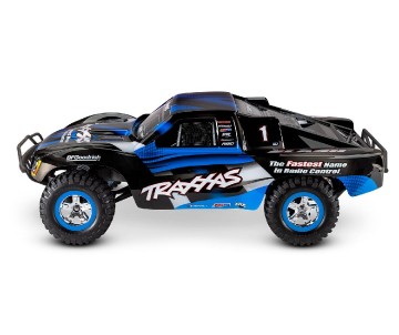 Traxxas Slash 1/10 2WD Short Course Racing Truck RTR Extreme Heavy Duty with TQ 2.4GHz Radio System, XL-5 ESC (Fwd/Rev) Includes 7-Cell NiMH 3000mAh Traxxas Battery and 4-amp USB-C Charger w/ iD - Blue