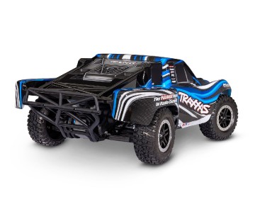 Traxxas Ready-To-Race® with factory-installed Extreme HD components, waterproof, with TQ™ 2.4 GHz radio system, XL-5™ electronic speed control, 8.4 volt NiMH 3000 mAh Power Cell™ battery, 4-amp USB-C fast charger, and pre-painted clipless body - BlueX
