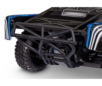 Traxxas Ready-To-Race® with factory-installed Extreme HD components, waterproof, with TQ™ 2.4 GHz radio system, XL-5™ electronic speed control, 8.4 volt NiMH 3000 mAh Power Cell™ battery, 4-amp USB-C fast charger, and pre-painted clipless body - BlueX