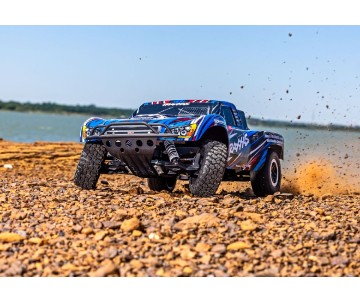 Traxxas Slash Brushless 1/10-Scale 2WD Short Course Racing Truck with Clipless Body. Ready-To-Race with TQ 2.4GHz radio system and BL-2s brushless ESC(fwd/rev) Requires Battery and Charger - Blue