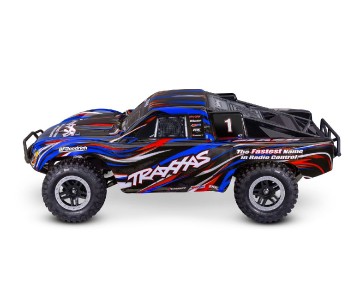 Traxxas Slash Brushless 1/10-Scale 2WD Short Course Racing Truck with Clipless Body. Ready-To-Race with TQ 2.4GHz radio system and BL-2s brushless ESC(fwd/rev) Requires Battery and Charger - Blue