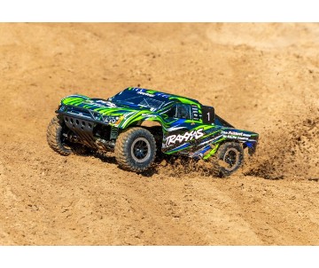 Traxxas Slash Brushless 1/10-Scale 2WD Short Course Racing Truck with Clipless Body. Ready-To-Race with TQ 2.4GHz radio system and BL-2s brushless ESC (fwd/rev) Requires Battery and Charger - Green