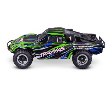 Traxxas Slash Brushless 1/10-Scale 2WD Short Course Racing Truck with Clipless Body. Ready-To-Race with TQ 2.4GHz radio system and BL-2s brushless ESC (fwd/rev) Requires Battery and Charger - Green
